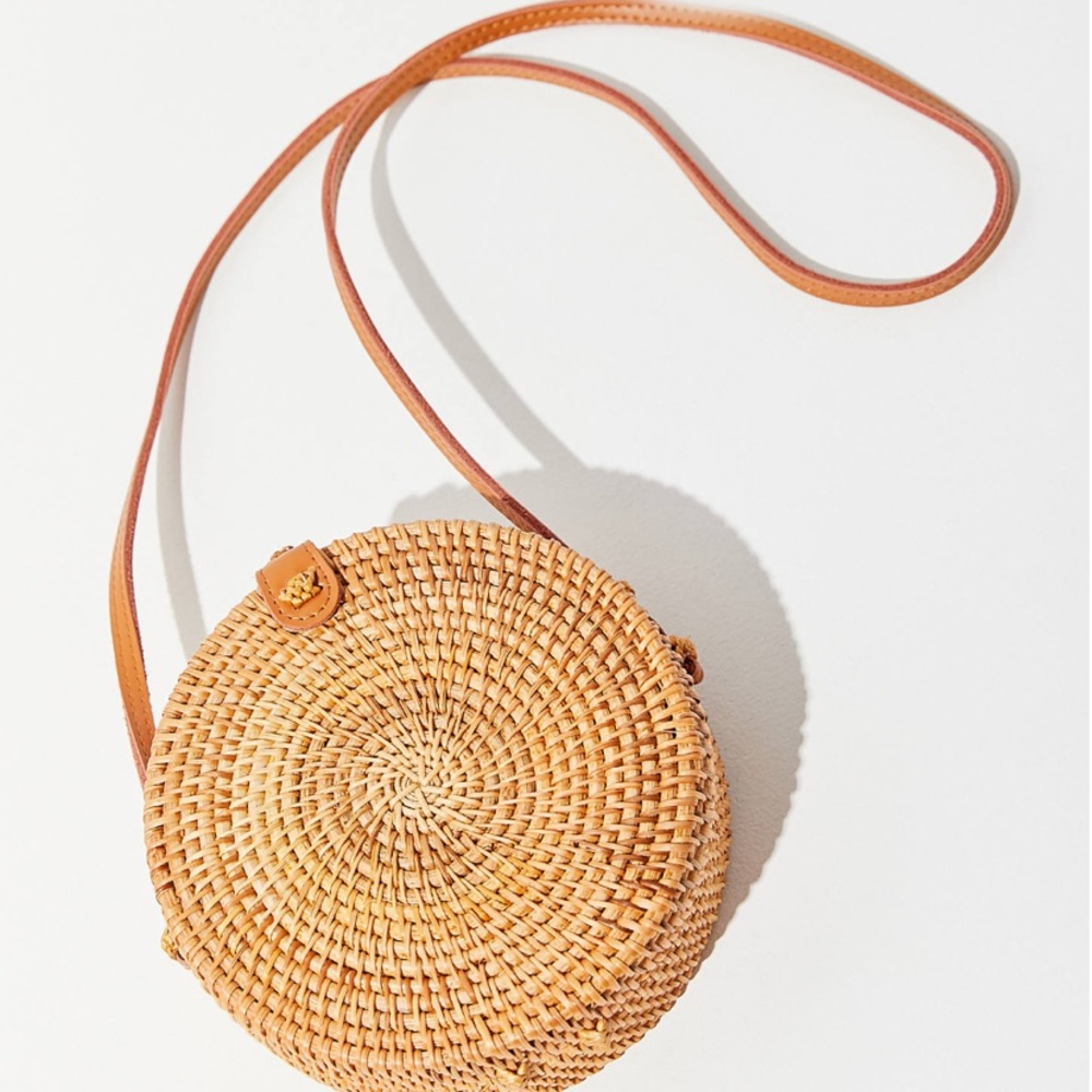 Rattan mini circle bag - Picture 2 of 6
